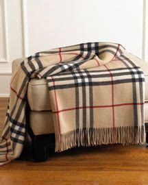 burberry plaid throw blanket.